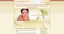 Desktop Screenshot of coloniadentalgroup.com