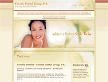 Tablet Screenshot of coloniadentalgroup.com